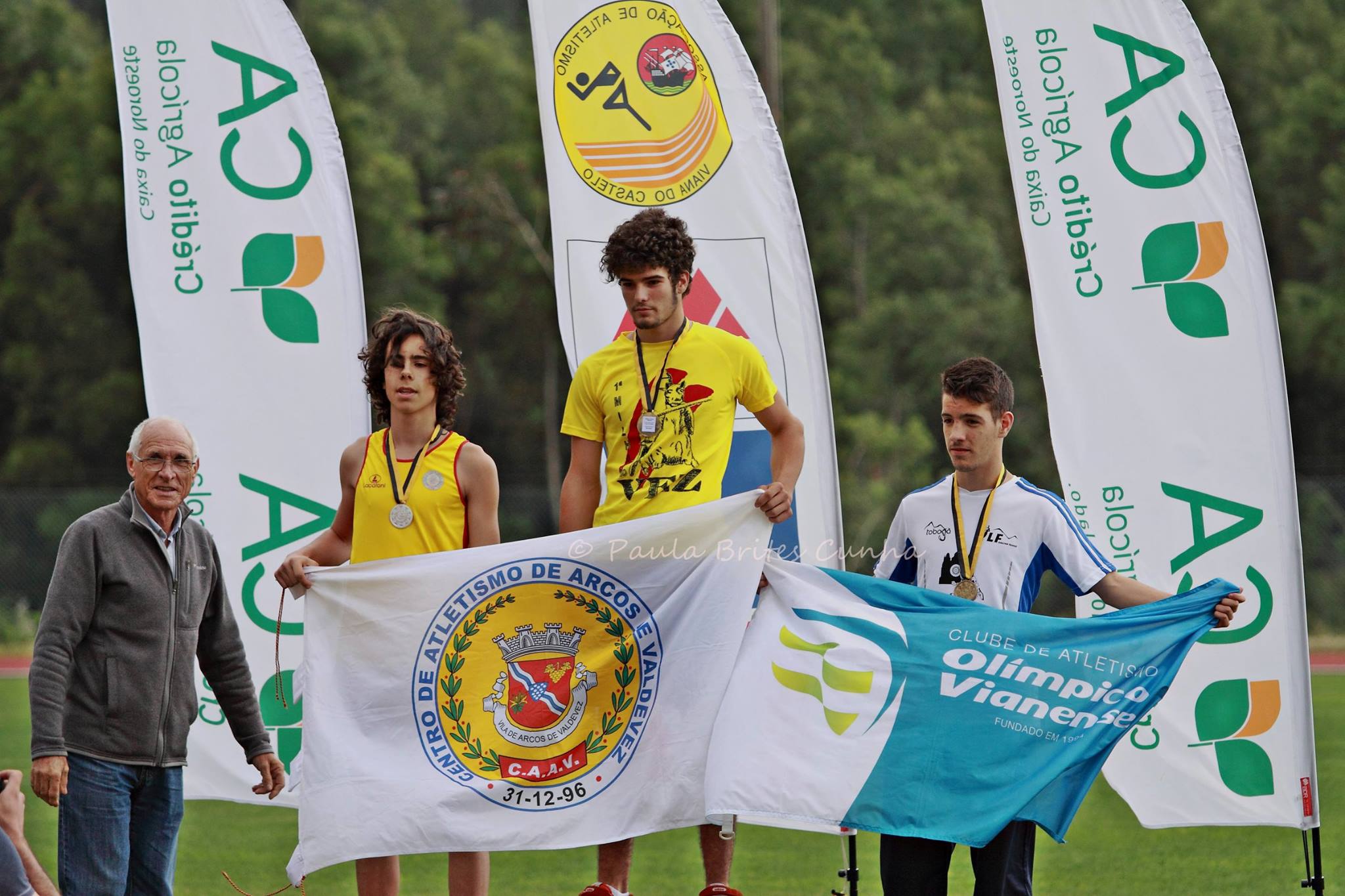 1º e 2º nos 100m Juvenis Mário Silva e João Morado
