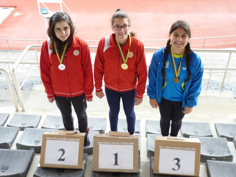 250m barreiras 1ª Celina Peneda e 2ª Vanessa Pedreira