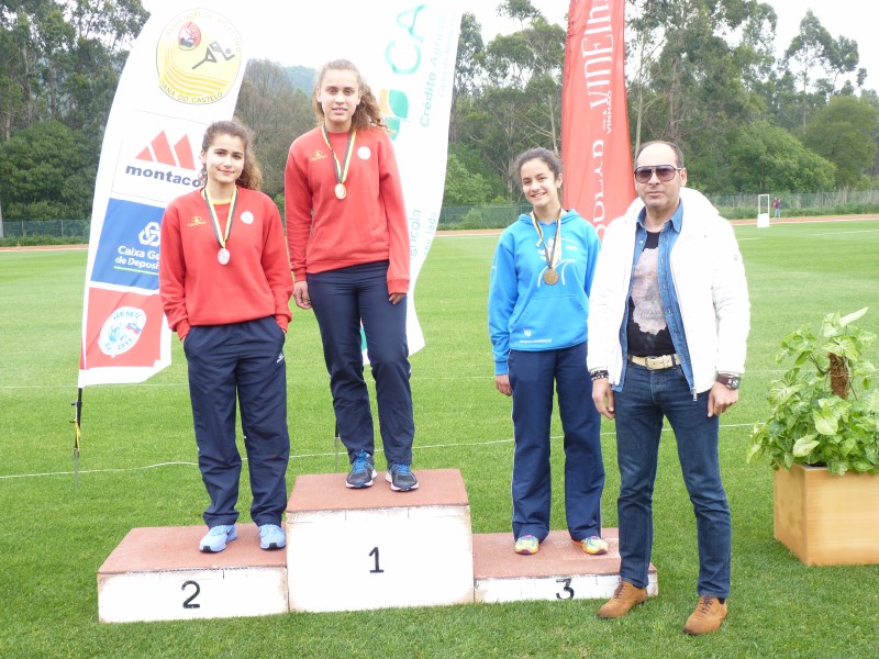 300m Andreia Fernandes 1ª e Inês Silva 2ª