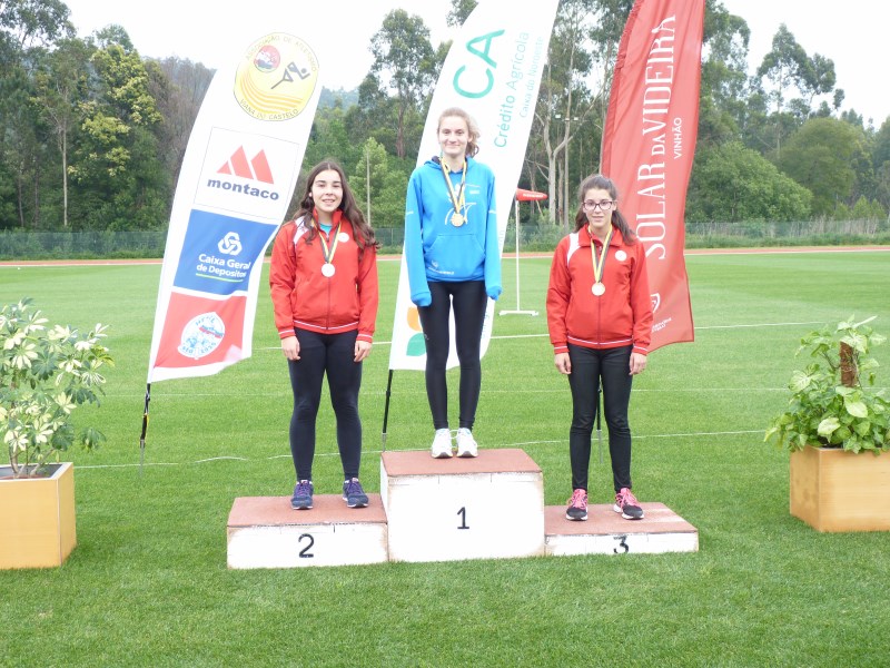 80m Mariana Barros 2ª e Celina Peneda 3ª